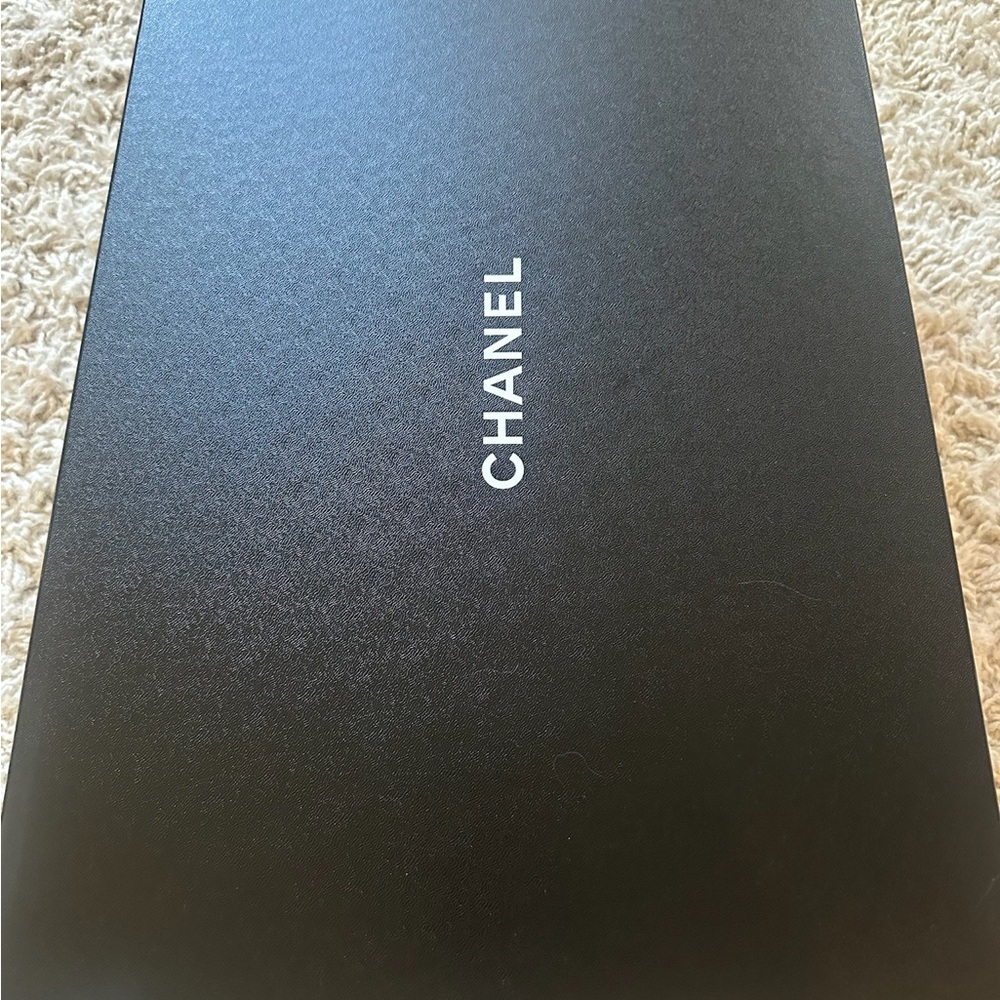 Authentic CHANEL Black and White Logo Rain Boots size 39 US 9 - Picture 6 of 7